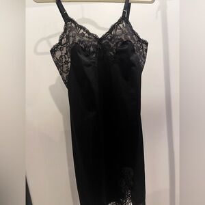 Black lace Sears nighttime slip